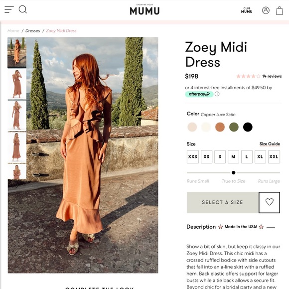 Show Me Your MUMU Zoey Midi Dress - Picture 3 of 3